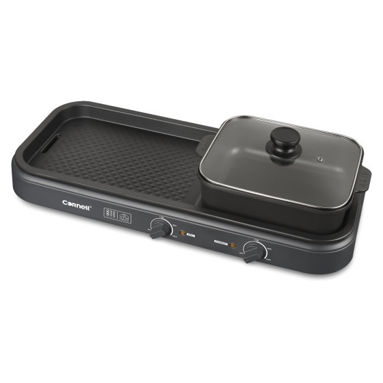 Cornell 2-in-1 Steamboat BBQ Non-Stick Grill Hotpot Set CCGEL98DT